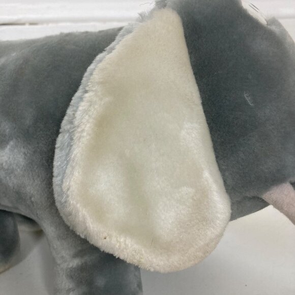 Fundamental Too Squeezems Edgar Elephant Plush 1987 Works 18in Korea with Tag - Picture 4 of 11